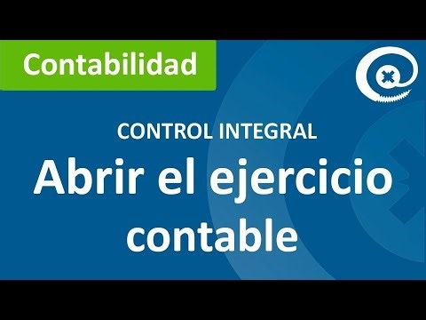 Abrir el EJERCICIO CONTABLE 2026 en Control Integral