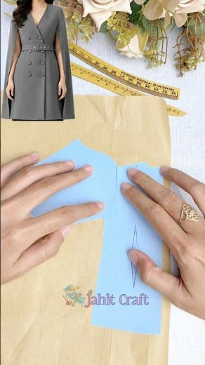 Easy pattern beautiful blazer design inspiration✨pola blazer cantik💕 #patternmaking #blazer