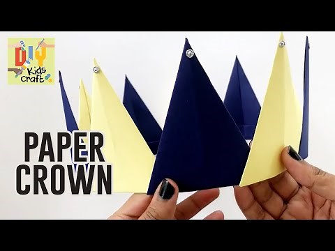 How to Make Paper Crown at Home | DIY Kids Craft | Easy Paper Crown Ideas and Tutorial