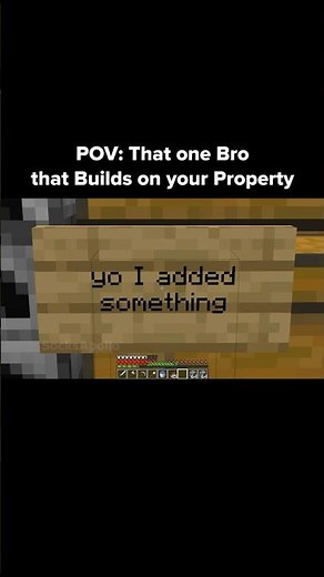 Minecraft Property Moment