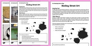Banksy Street Art Worksheet