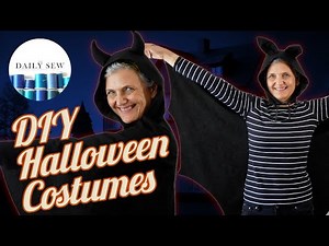 Sew an Easy 2-Piece Halloween Costume Part 1: Hood with Ears, Horns, Etc | The Daily Sew