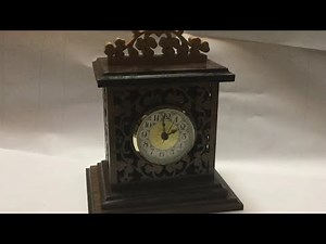Scroll Saw Floral Clock