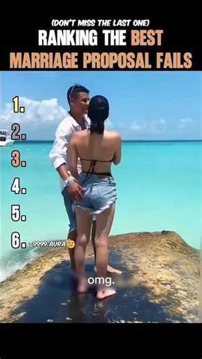 Ranking Best Proposal Fails!#shorts