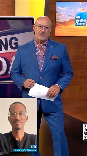 Bermuda Broadcasting Company on Instagram: "One of America’s most well-known broadcasters, Jim Cantore, reached out to Bermuda Broadcasting for an update on the hurricane. Here’s what transpired when he spoke to out reporter Qian Dickinson."