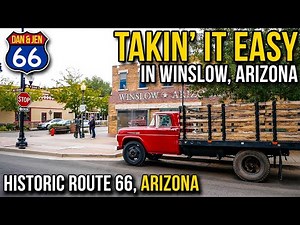 STANDING ON THE CORNER IN WINSLOW, AZ. - La Posada Hotel - McHood Park - Santa Fe Railway - Route 66