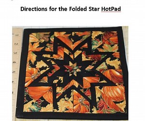 Amish Folded Star Hotpad Sewing Pattern (PDF Digital Download) - Etsy