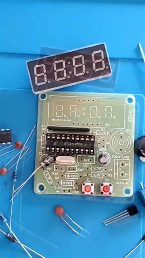 Build Your Own Digital Clock in 10 Minutes! 🕐 | DIY Electronics Kit | AT89C2051