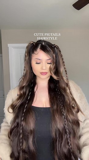 Easy Cute Pigtails Hairstyle Tutorial