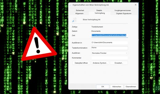 Windows: Zero-Day-Lücke bei der LNK-Anzeige