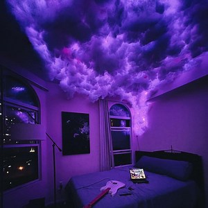 Cloud Light Multicolor Lightning Changing, 3D Thundercloud LED Light Cotton Lightning Cloud Colorful Atmosphere Night Light, DIY Creative Cloud Lights for Bedroom Gaming Room Indoor, 6.5 Feet