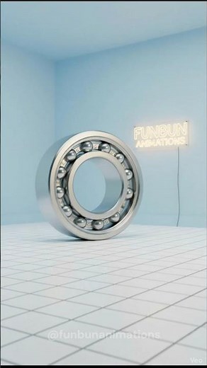 Ball bearing working animation explained | how ball bearings reduce friction #3danimationexplainer