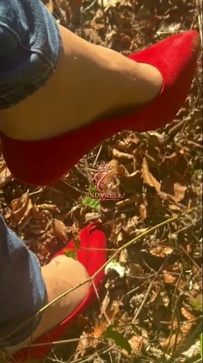 Nylon Feet & Red High Heels — Extreme Close-Up | WORN NOT WORN OUT | Cindyrella