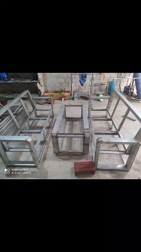 Sofa and Table Assembly Process in Workshop