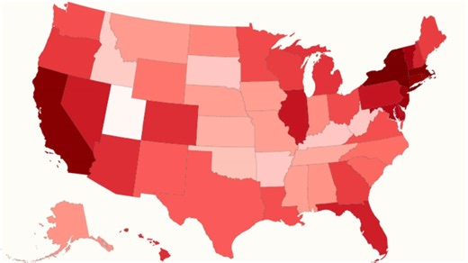 Map reveals average age people get married in each state