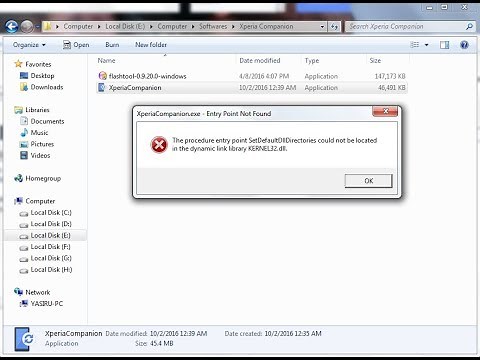 le point d'entree de procedure est introuvable kernel32 dll