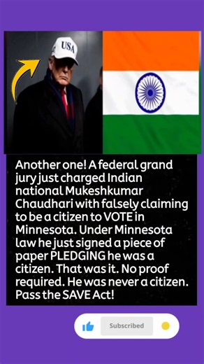 Indian National Charged With Falsely Claiming U.S. Citizenship to Vote