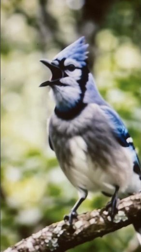 Blue Jay Loud Call in Forest 🌲🐦 | Real Bird Sound #bird #birdsoundsrelaxing #shorts