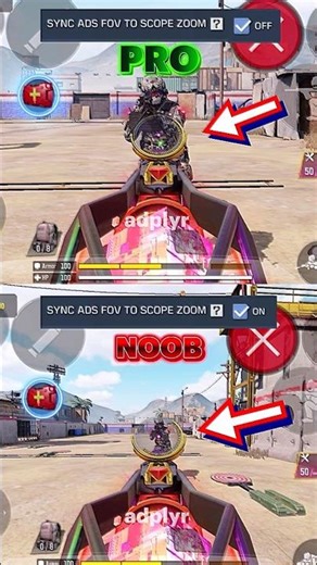 SYNC ADS FOV TO SCOPE ZOOM ➜ OFF ✅ #codm #trending #callofdutymobile