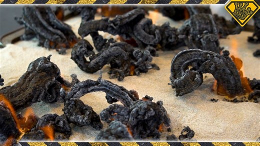 How to perform the classic black carbon fire snake experiment
