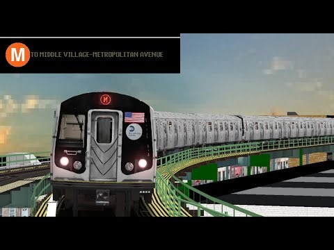 OpenBVE (M) Forest Hills-71 Avenue To Middle Village-Metropolitan Avenue (R160A)