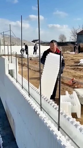 Por que China e Estados Unidos estão Trocando Tijolos Por Isopor? #obras #concreto #pedreiro #cimento #engenharia #engenhariacivil #tecnologia | Mega Máquinas