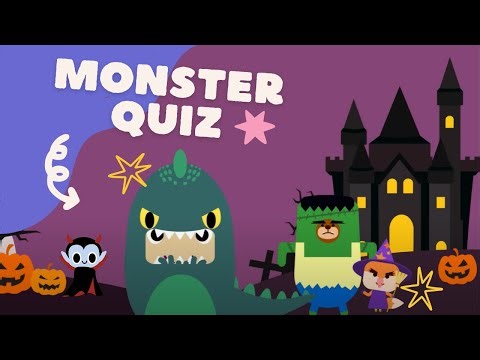 Monster Quiz ♫ | Halloween Song | Wormhole Learning - Songs For Kids