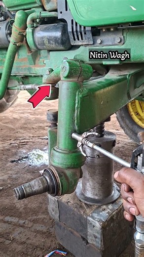 John Deere Front Axle Greasing 🚜#automobile #farmequipment #agriculture#mechanic #greasing#johndeere