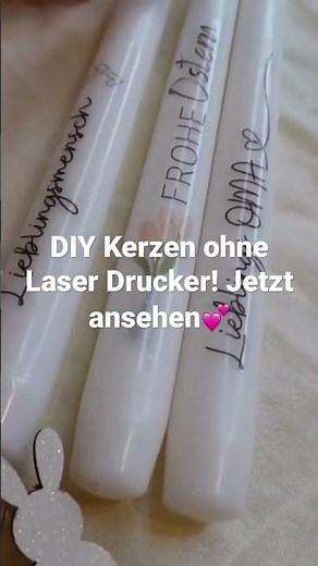 Kerzen einfach bedrucken mit Tintenstrahldrucker (ohne Laser) | Wasserschiebefolie | Kerzen #diy