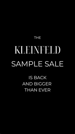 Kleinfeld Bridal on Instagram: "Calling all brides!! Mark your calendars. 🗓️ The Kleinfeld semi-annual sample sale has arrived and it’s bigger than ever. Explore your favorite styles and find your dream dress at discounts up to 70% off! March 10-11 at Kleinfeld. Appointments are officially open on our website. 🔗 in bio. #kleinfeld #sayyestothedress #samplesale #bridal #bridalstyle"
