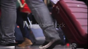 People Walking in the Hall at Roma Termini Railway Station, Rome, Lazio, Italy. Low Angle View. 4K Resolution.