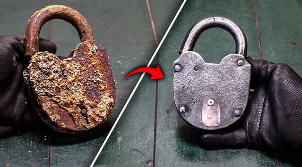 Incredible Restoration of a Rust-Covered Padlock