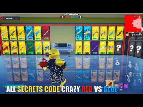 ALL SECRETS CODE CRAZY RED VS BLUE MAP FORTNITE - FIND ALL SECRET CODE LOCATIONS (PART 8)