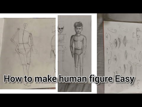 How To Make Human Figure Drawing Easy | Human Figure Drawing Easy