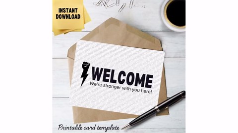 New Employee Welcome Cards: Printable Onboarding Cards (PDF Download) - Etsy