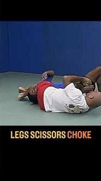 Brazilian Jiu-Jitsu technique: Legs scissors choke, step by step #bjj #mma #sambo #wrestling #nogi