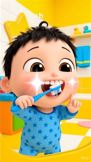 No No Toothbrush! 🪥😂 Baby Learn To Brush! #brush #babyspoon #babypainting #babybrush