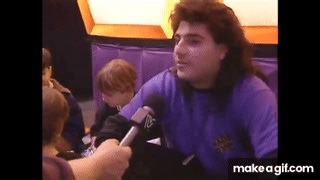 This is what WrestleMania Fan Fest looked like in 1995 on Make a GIF