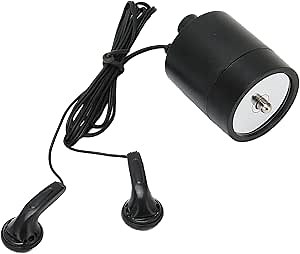 Sound Amplifier, Water Leakage Detection, Listen Through Wall Listening Device Amplifier Through Wall Microphone Water Pipe Leak Detector Accessory Kit with Earphone