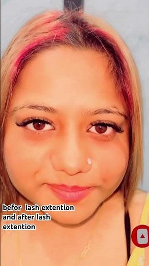 Eyelash Extensions Before & After Transformation ✨ | Natural Glam Look #shortsfeed #shorts #viral