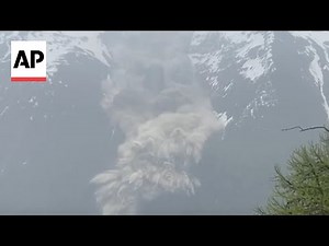 Video shows glacier collapse in Switzerland, destroying Alpine village