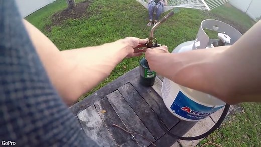 The Backyard Scientist creates a giant air vortex cannon