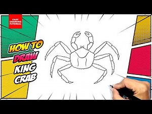 How to draw King Crab