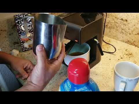 Vanilla Latte Cappuccino with the Mr. Coffee Steam Espresso and Cappuccino Maker