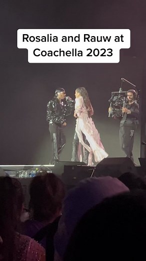 Rosalia and Rauw Alejandro performed BESO and VAMPIROS live at Coachella weekend 1 and they killed it !!! #rosalia #rauwalejandro #coachella