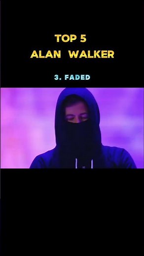 Top 5 popular Alan Walker songs #alanwalker