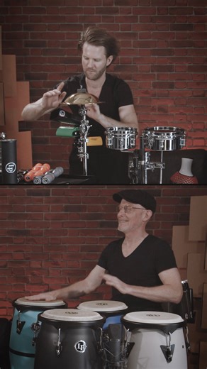 GEWA Drums on Instagram: "LP DISCOVERY CONGAS played by Roland Peil & Max Klaas Explore hand percussion with LP Discovery Congas. The exclusive HD Shell construction is extra durable and produces a clear, dynamic sound. The 10" and 11" drums are outfitted with natural rawhide heads, comfortable EZ Curve rims, 9/32" diameter tuning lugs, and stylish black hardware. LP Discovery Congas come in an assortment of colors, are fun and easy to play, simple to tune, and an incredible value. Played by Ger