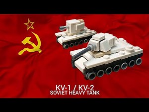 LEGO Mini KV-1 & KV-2 Tutorial MOC