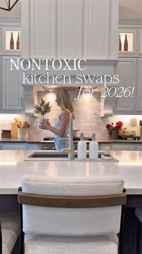 Megan Rynn | Amazon Influencer on Instagram: "🛒Follow + Comment NONTOXIC for a link via DM to shop! ✨Nontoxic kitchen swaps to make for 2026!✨ Here are some of my regularity used favorites! 😊 I’m excited to share more finds in the new year! Plastic free kitchen, natural kitchen, #kitcheninspiration #amazonhomefinds #nontoxichome wood serving spoons"