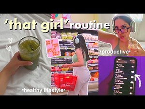 getting back into my 'THAT GIRL' routine! building mindful + healthy habits, self care & journal